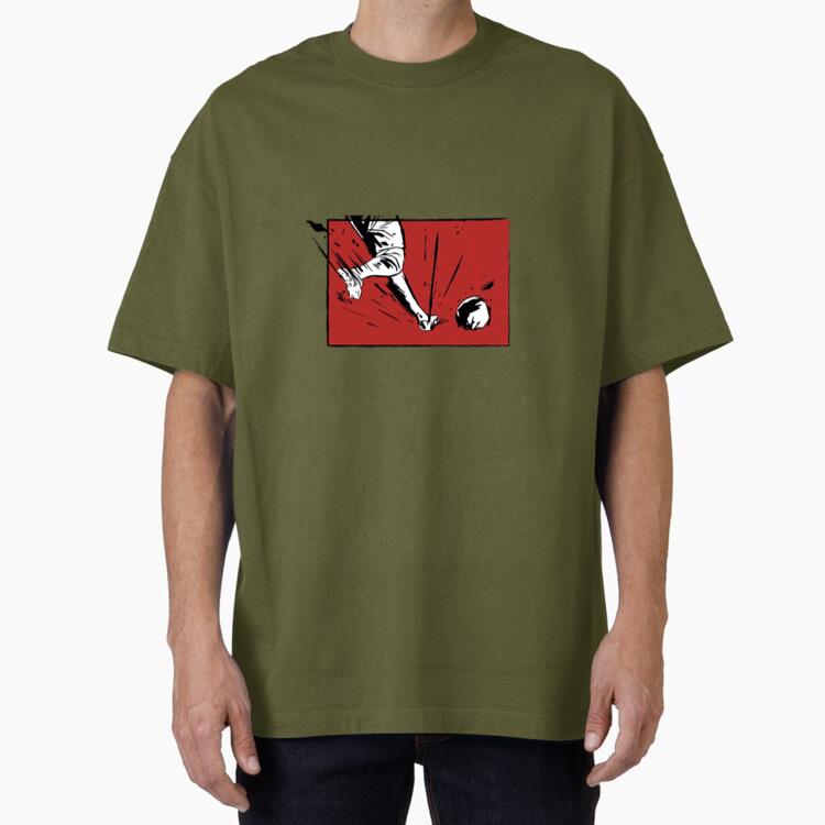 Awesome Soccer Kick Oversized T-Shirt