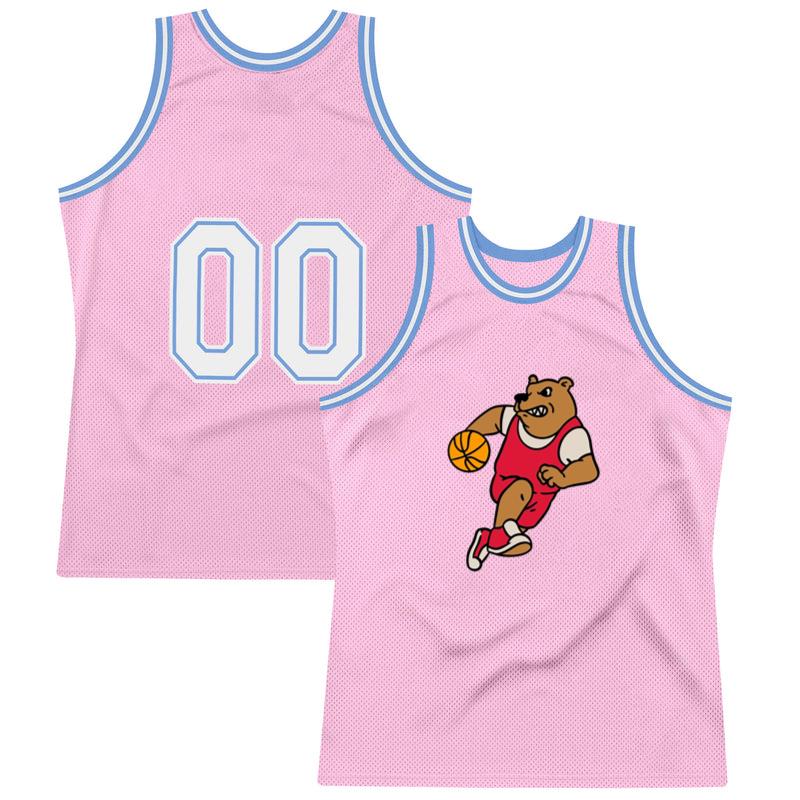 Cartoon Bear Running With A Basketball Ball Basketball Jersey