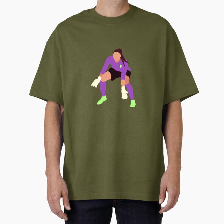 Female Goalie Soccer Flat Oversized T-Shirt