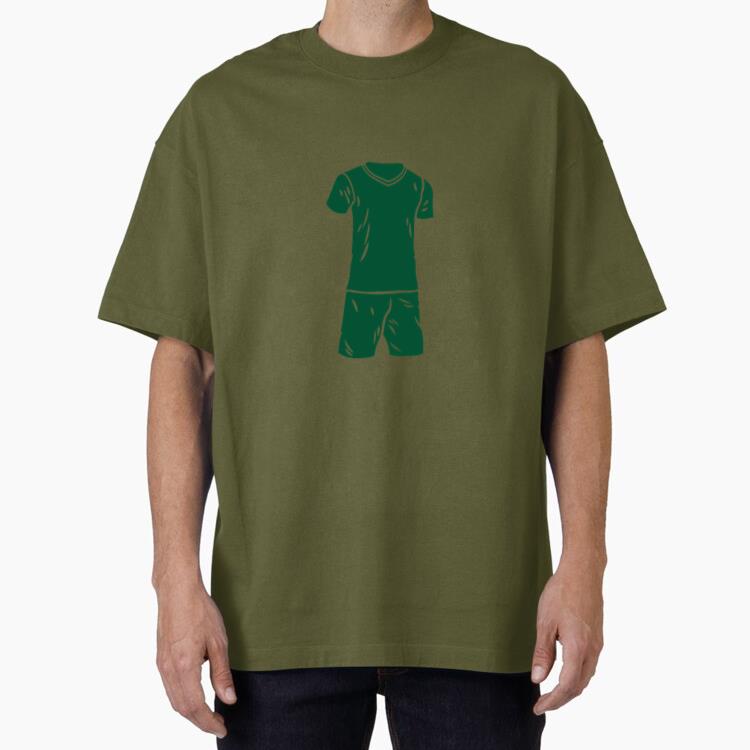 Green Soccer Uniform Oversized T-Shirt