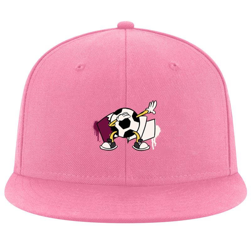 Qatar Flag Soccer Ball Retro Cartoon Cap