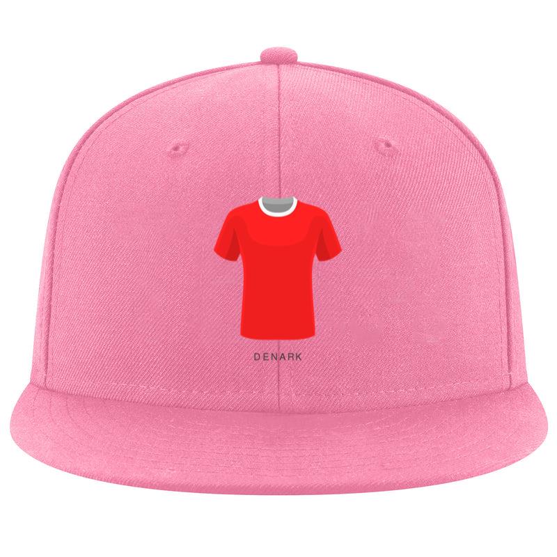 Red Soccer T Shirt Cartoon Illustration Cap
