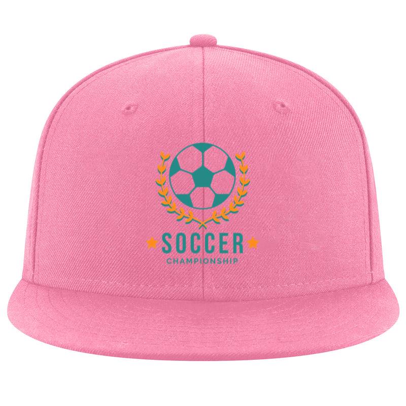 Soccer Ball Championship Flat Emblem Badge Cap