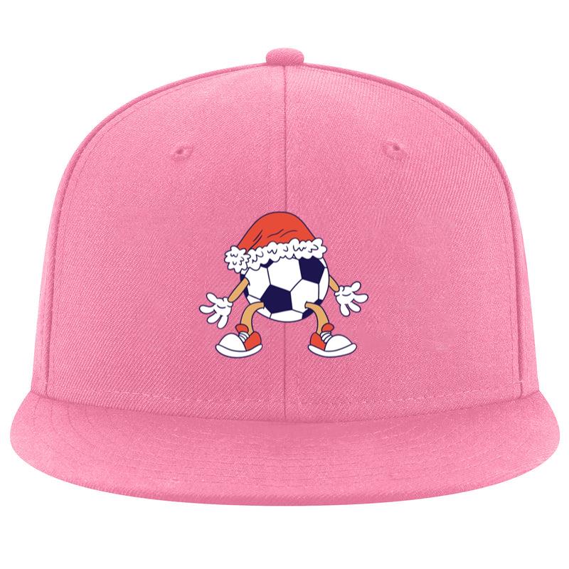Soccer Ball With A Santa Hat On It Cap